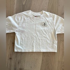 Jordan air flight white crop top size xs